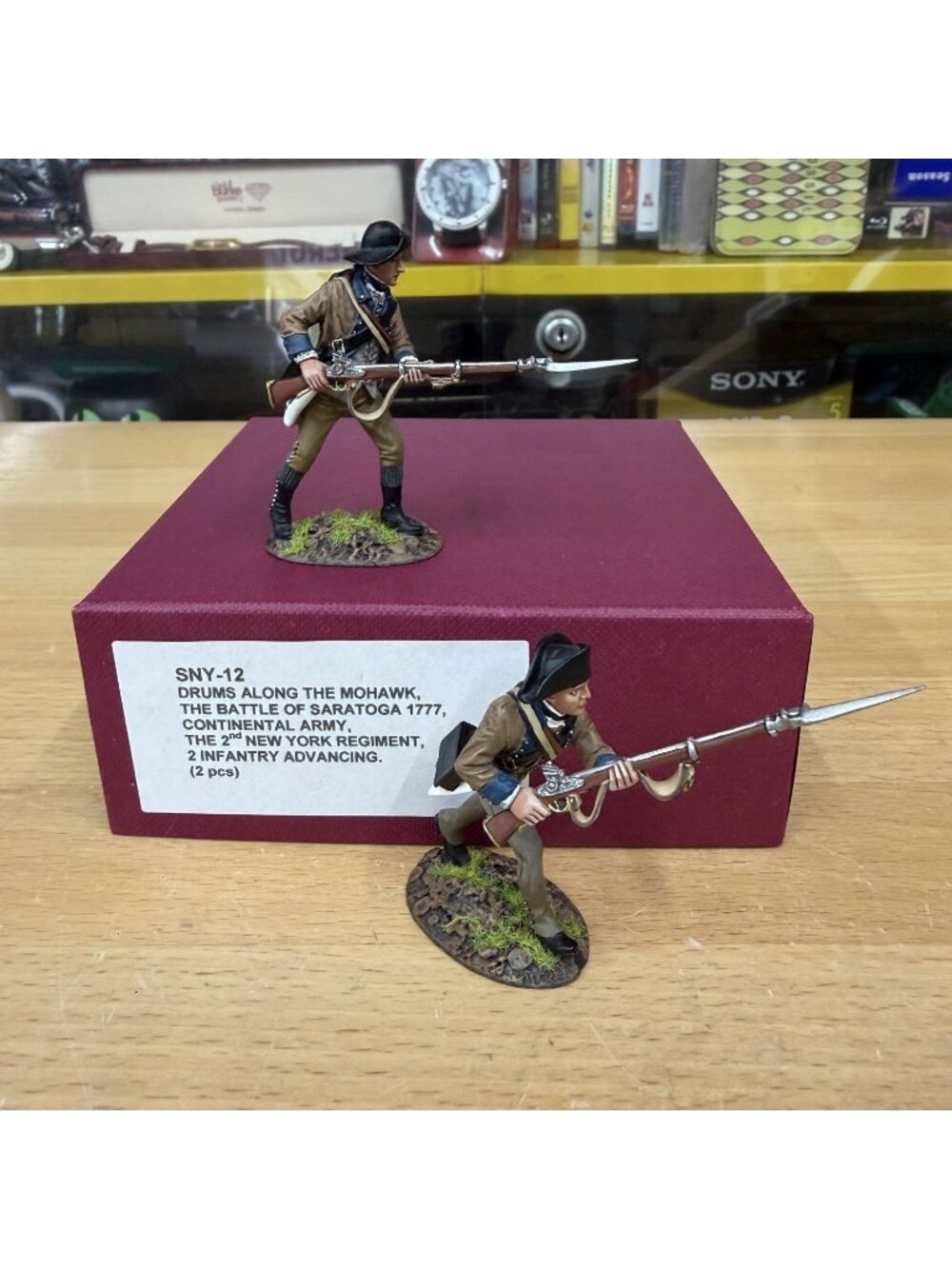 John Jenkins SNY-12 2nd New York Infantry Advancing Saratoga 1777 2pc Boxed